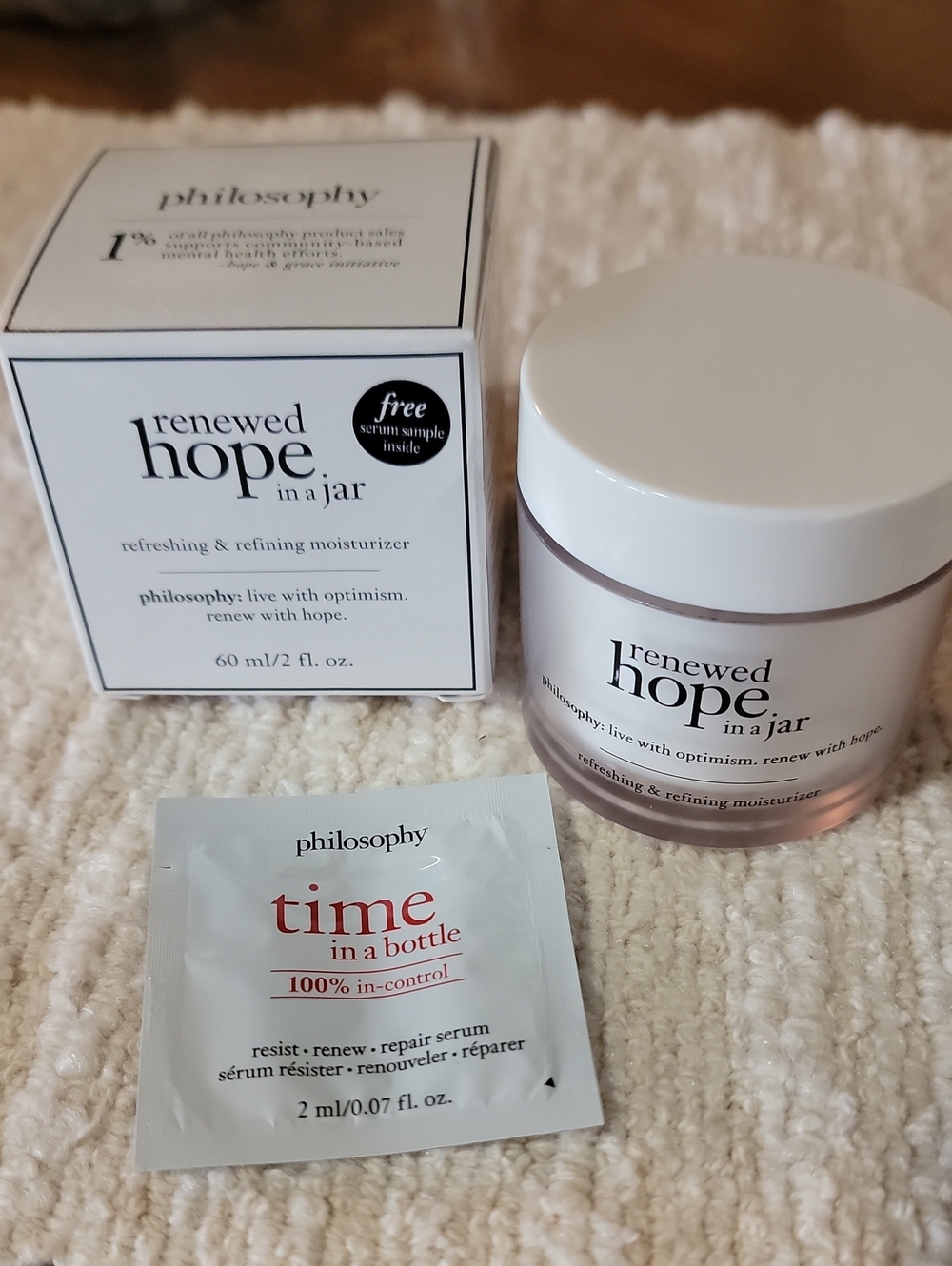 Philosophy Renewed Hope in a Jar Moisturizer - 2 floz With Free Sample
